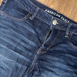 American Eagle Outfitters Women's Dark Blue Skinny Jeans